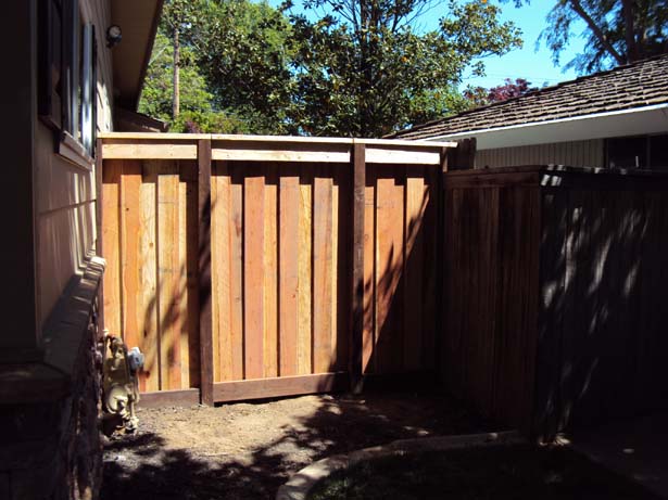 custom fence with gate