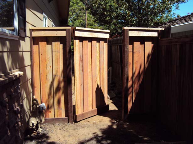 custom fence with gate